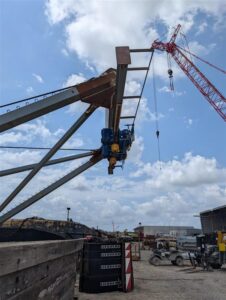 Installed A Frame Crane 